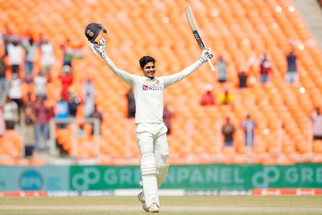 Shubman Gill soaks in the applause.