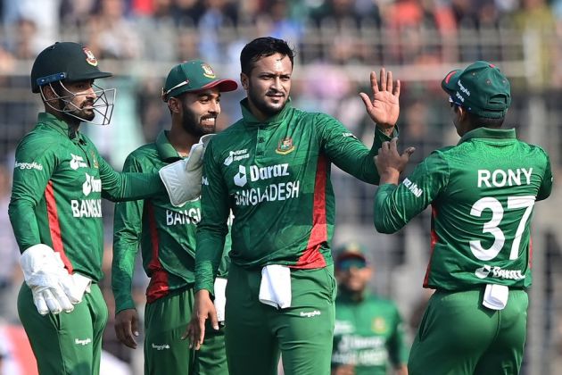 Bangladesh produce the goods with the ball.