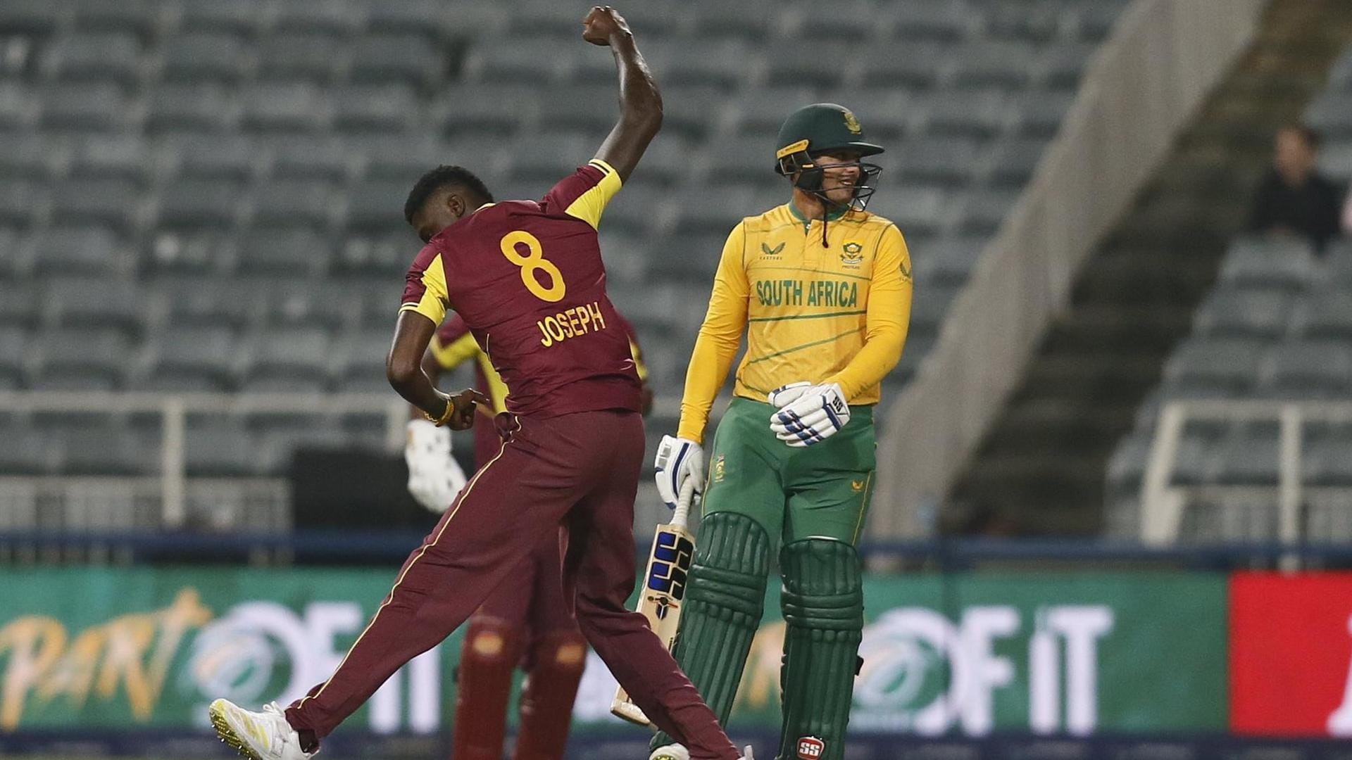 Alzarri Joseph Finishes With Five Wickets In High-scoring Affair ...