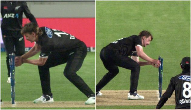 Zing bails robbed New Zealand of a wicket.