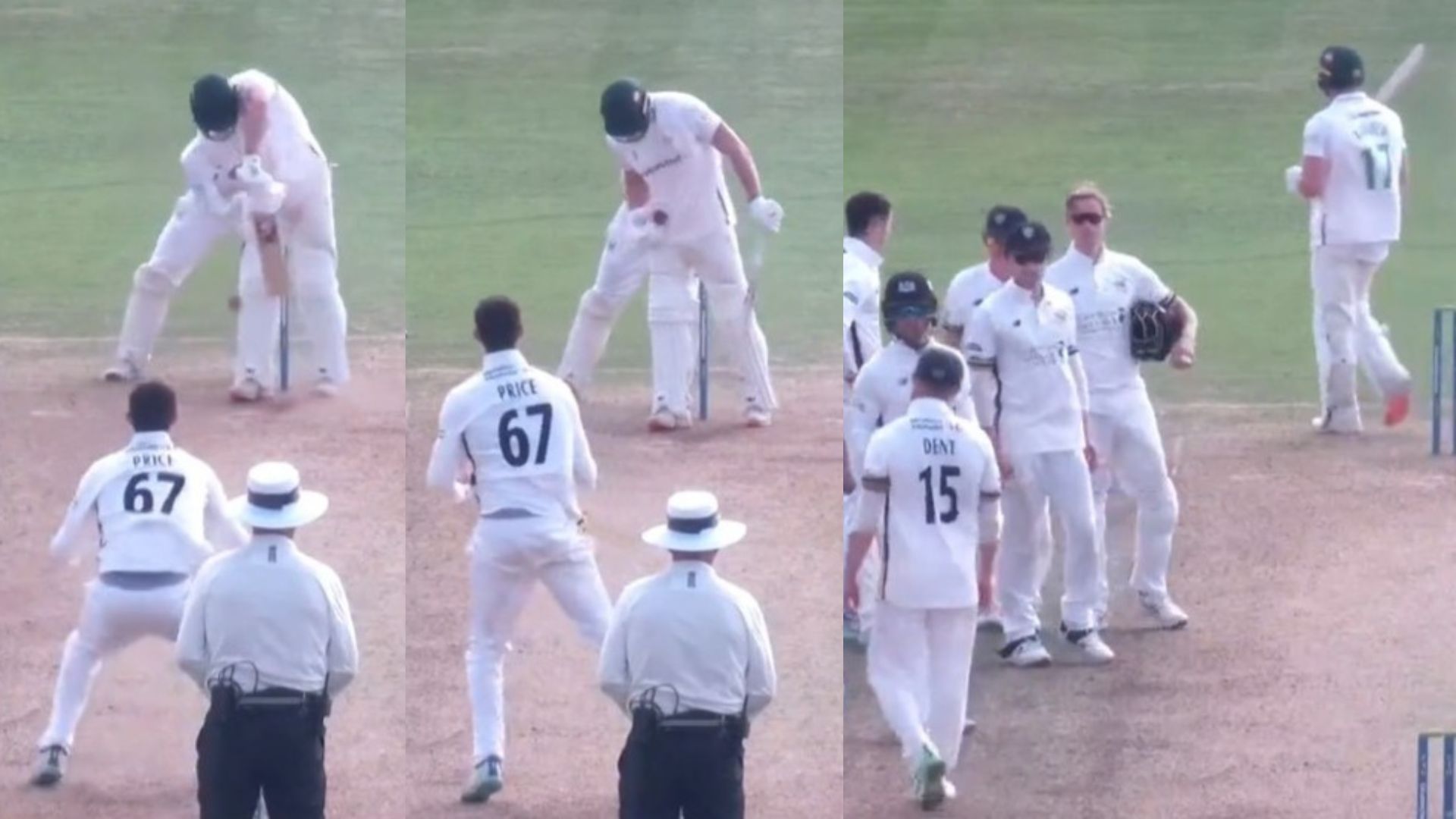 Louis Kimber given out obstructing the field - Guerilla Cricket