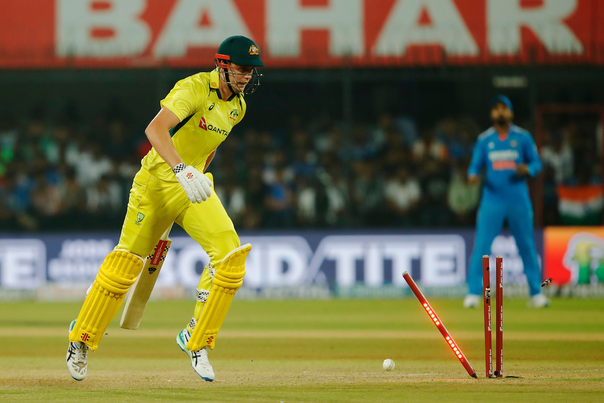 Schoolboy error costs Cameron Green his wicket