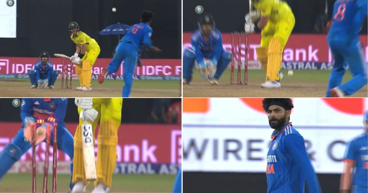 Ravindra Jadeja turns the ball sharply to end Sean Abbott’s mitigation